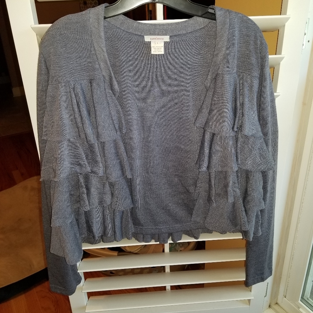 Ruffled cardigan